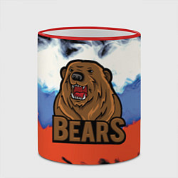 Кружка 3D Russian bears, цвет: 3D-красный кант — фото 2