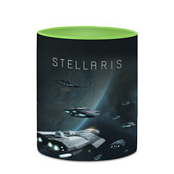 Кружка 3D Stellaris, цвет: 3D-белый + светло-зеленый — фото 2