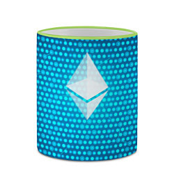 Кружка 3D Blue Ethereum, цвет: 3D-светло-зеленый кант — фото 2