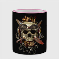 Кружка 3D Abney Park: Biker, цвет: 3D-розовый кант — фото 2