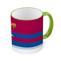 Кружка цветная Barcelona FC: White style