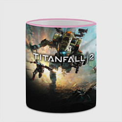 Кружка 3D Titanfall Battle, цвет: 3D-розовый кант — фото 2