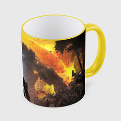 Кружка цветная Titanfall: Robots War