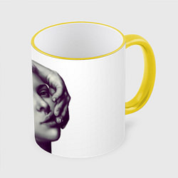 Кружка цветная Scarlett Johansson