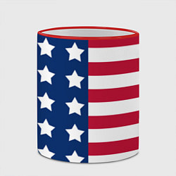 Кружка 3D USA Flag, цвет: 3D-красный кант — фото 2