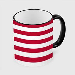Кружка 3D USA Flag, цвет: 3D-черный кант