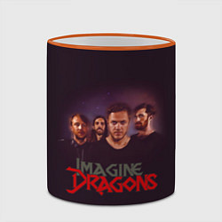 Кружка 3D Группа Imagine Dragons, цвет: 3D-оранжевый кант — фото 2
