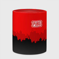 Кружка 3D PUBG: City Blood, цвет: 3D-белый + красный — фото 2