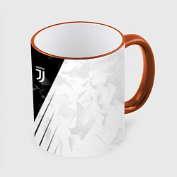 Кружка 3D FC Juventus: Abstract, цвет: 3D-оранжевый кант