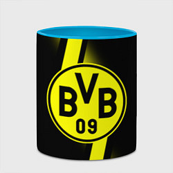Кружка 3D FC Borussia Dortmund: Storm, цвет: 3D-белый + небесно-голубой — фото 2