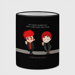 Кружка 3D 21 Pilots: Stressed Out, цвет: 3D-черный кант — фото 2