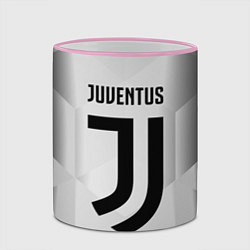 Кружка 3D FC Juventus: Silver Original, цвет: 3D-розовый кант — фото 2