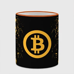 Кружка 3D Bitcoin Master, цвет: 3D-оранжевый кант — фото 2