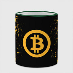Кружка 3D Bitcoin Master, цвет: 3D-зеленый кант — фото 2