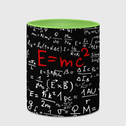 Кружка 3D E=mc2, цвет: 3D-белый + светло-зеленый — фото 2
