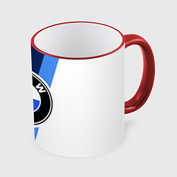 Кружка 3D BMW M: White Sport, цвет: 3D-красный кант