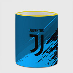 Кружка 3D FC Juventus: Abstract style, цвет: 3D-желтый кант — фото 2