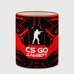 Кружка 3D CS:GO Альберт, цвет: 3D-оранжевый кант — фото 2