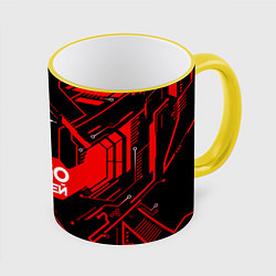 Кружка 3D CS:GO - Алексей, цвет: 3D-желтый кант