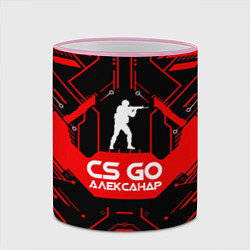 Кружка 3D CS:GO - Александр, цвет: 3D-розовый кант — фото 2