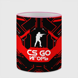 Кружка 3D CS:GO - Игорь, цвет: 3D-розовый кант — фото 2