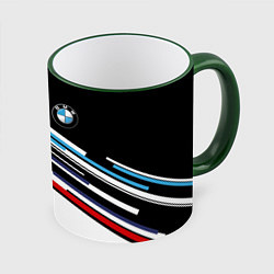 Кружка 3D BMW BRAND COLOR БМВ, цвет: 3D-зеленый кант