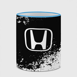 Кружка 3D Honda: Black Spray, цвет: 3D-небесно-голубой кант — фото 2