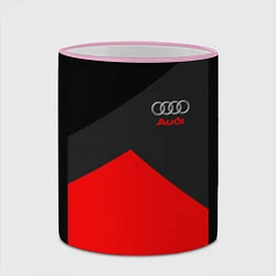 Кружка 3D Audi: Red Sport, цвет: 3D-розовый кант — фото 2