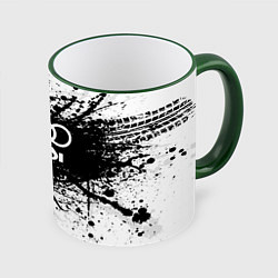 Кружка цветная Audi: Black Spray