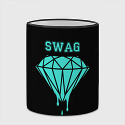 Кружка 3D Swag diamond, цвет: 3D-черный кант — фото 2