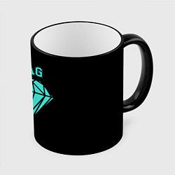 Кружка 3D Swag diamond, цвет: 3D-черный кант