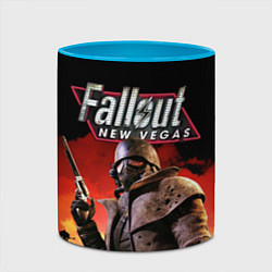 Кружка 3D Fallout: New Vegas, цвет: 3D-белый + небесно-голубой — фото 2