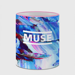 Кружка 3D MUSE: Blue Colours, цвет: 3D-розовый кант — фото 2
