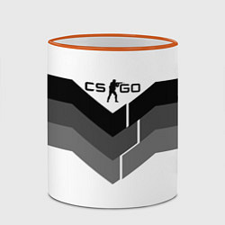 Кружка 3D CS:GO Shade of Grey, цвет: 3D-оранжевый кант — фото 2