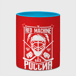 Кружка 3D Red machine is back, цвет: 3D-белый + небесно-голубой — фото 2