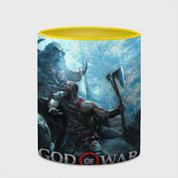 Кружка 3D God of War: Dynasty, цвет: 3D-белый + желтый — фото 2