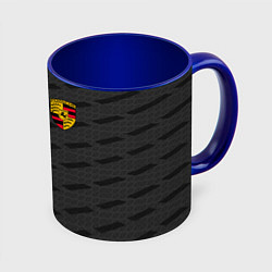 Кружка 3D Porsche: Grey Sport, цвет: 3D-белый + синий
