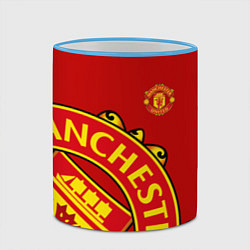 Кружка 3D FC Man United: Red Exclusive, цвет: 3D-небесно-голубой кант — фото 2