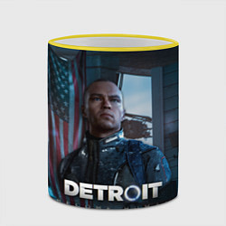 Кружка 3D Detroit: Markus, цвет: 3D-желтый кант — фото 2