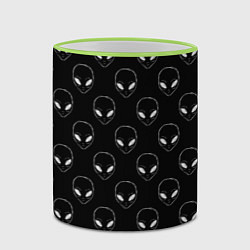 Кружка 3D Watch Aliens, цвет: 3D-светло-зеленый кант — фото 2