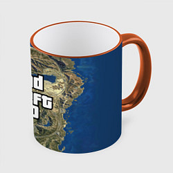 Кружка 3D GTA, цвет: 3D-оранжевый кант