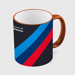 Кружка 3D BMW M Performance, цвет: 3D-оранжевый кант