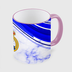 Кружка 3D Real Madrid, цвет: 3D-розовый кант