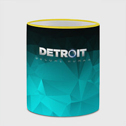 Кружка 3D Detroit: Become Human, цвет: 3D-желтый кант — фото 2