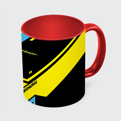 Кружка 3D Cyberpunk 2077: Samurai, цвет: 3D-белый + красный