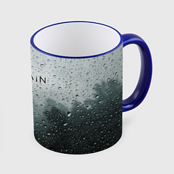 Кружка 3D The Rain, цвет: 3D-синий кант