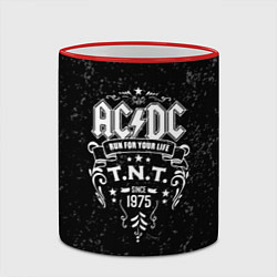 Кружка 3D AC/DC: Run For Your Life, цвет: 3D-красный кант — фото 2