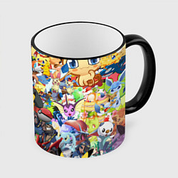 Кружка 3D Pokemon Bombing, цвет: 3D-черный кант
