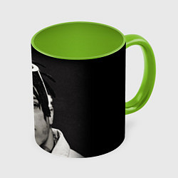 Кружка 3D XXXTentacion, цвет: 3D-белый + светло-зеленый