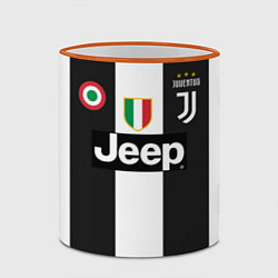 Кружка 3D FC Juventus 18-19, цвет: 3D-оранжевый кант — фото 2